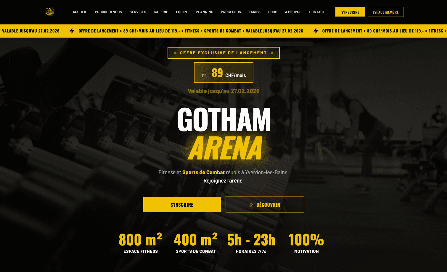 Exemple de site web créé par BenAgency